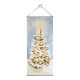 Toile trompe-l'œil Sapin de Noël avec LED intégrées