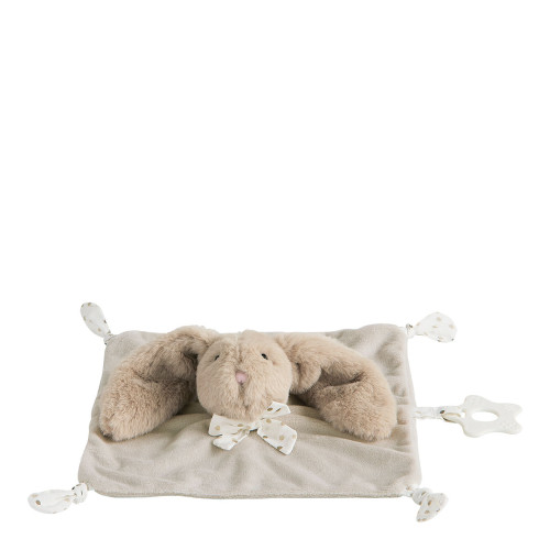 Toudoux Beige Rabbit with Teething Ring Toudoux Beige Rabbit with Teething Ring
