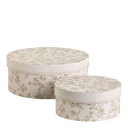 Set di 2 scatole portaoggetti Sublime Jasmin