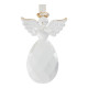 Set of 3 hanging glass Angel ornaments