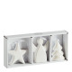 Conjunto de 3 decorações de Natal em cerâmica