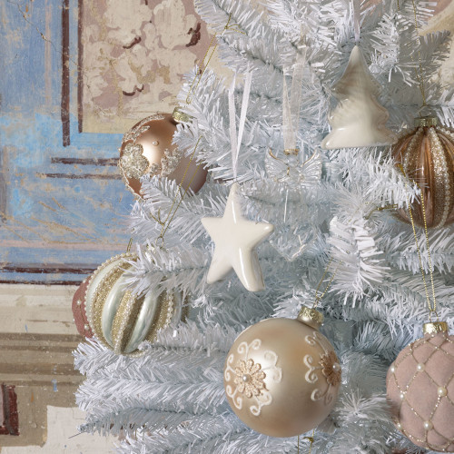 Set of 3 Christmas ceramic decorations