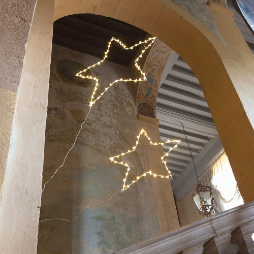 Estrella luminosa de metal - Modelo grande - Alt. 70 cm