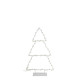 Sapin lumineux en métal - Petit modèle - H. 50 cm