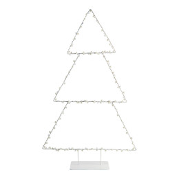 Árvore de Natal luminosa em metal - Modelo grande - A. 80 cm