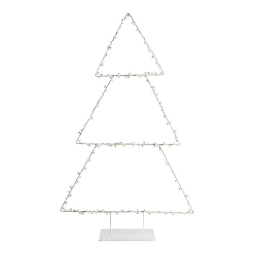 Sapin lumineux en métal - Grand modèle - H. 80 cm