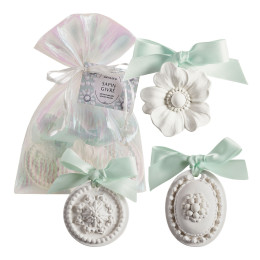 Pouch of 3 scented decorations Fête Nacrée - Sapin Givré