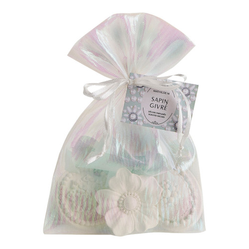 Saquito de 3 decoraciones perfumadas Fête Nacrée - Sapin Givré