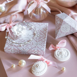 Pochon de 3 décors parfumés Fête Nacrée - Thé de Fête