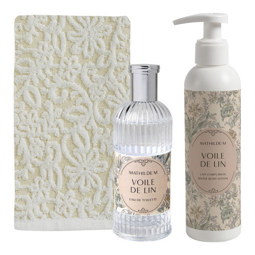 Beauty Vanity eau de toilette 100 ml and Divine body lotion 250 ml - Voile de Lin Beauty Vanity eau de toilette 100 ml and Divine body lotion 250 ml - Voile de Lin