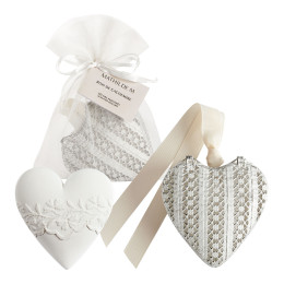 Heart Box and Scented Decoration - Bois de Cachemire