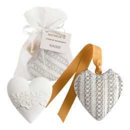 Boîte Cœur et décor parfumé - Fleur de Mandarine