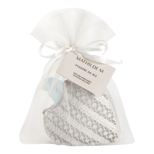 Boîte Cœur et décor parfumé - Poudre de Riz