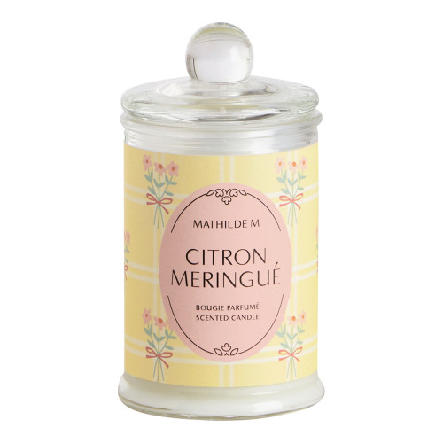 Gift Set Scented Candle 100 g and Decorations Gourmandises d'Été - Citron Meringué