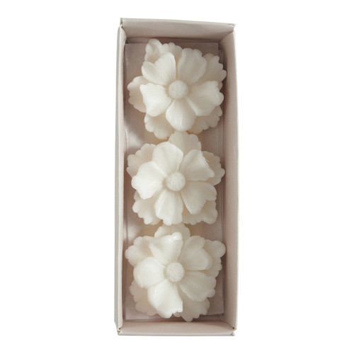 Coffret de 3 décors fondants en cire parfumée - Fleur de Mandarine