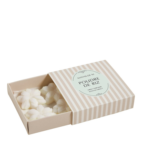 Coffret de 4 décors fondants en cire parfumée - Poudre de Riz
