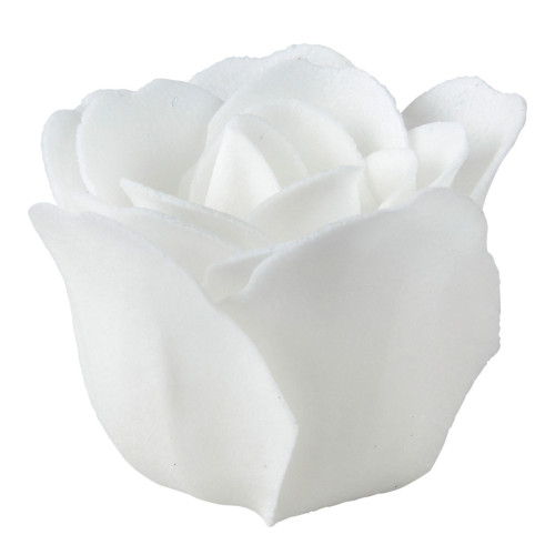 Coffret parfumé de 6 roses de savon blanches