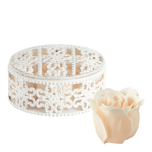 Cofanetto profumato di 6 rose di sapone nude