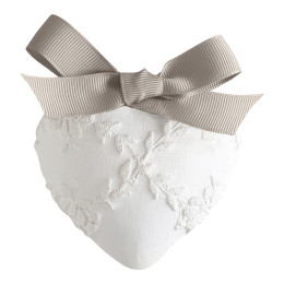 Décor profumato Cuore Ricamato - Fleur de Coton