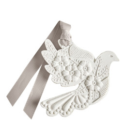 Décor parfumé Colombe en Fleurs - Fleur de Coton