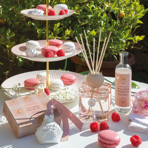 Scented decoration and fragrance concentrate Gourmandises d'Été - Macaron Framboise