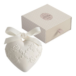 Scented Decoration Large Embroidered Heart - Bois de Cachemire