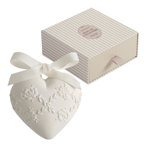 Scented Decoration Large Embroidered Heart - Bois de Cachemire