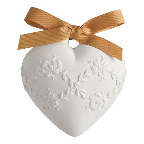 Décor profumato Grande Cuore ricamato - Fleur de Mandarine