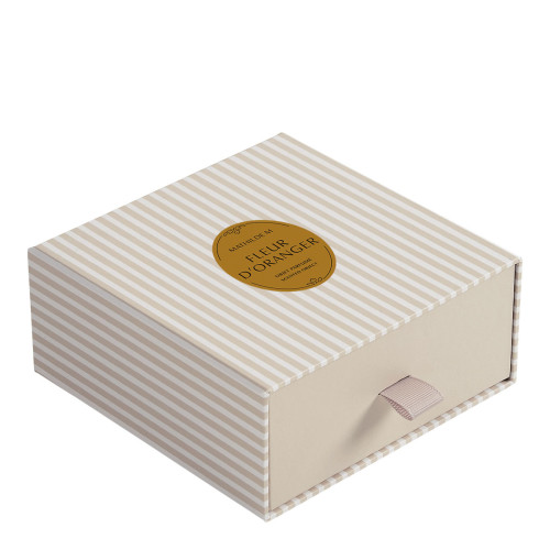 Décor parfumé Grand Cœur brodé - Fleur d'Oranger