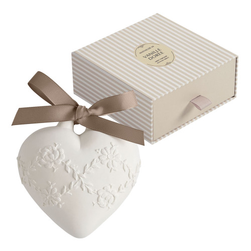 Décor profumato Grande Cuore ricamato - Vanille Dorée