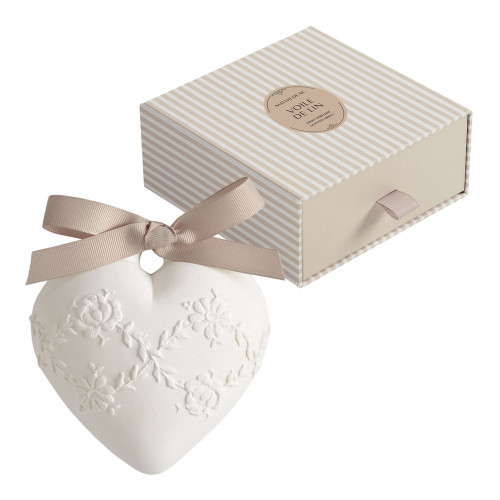 Scented Decoration Large Embroidered Heart - Voile de Lin