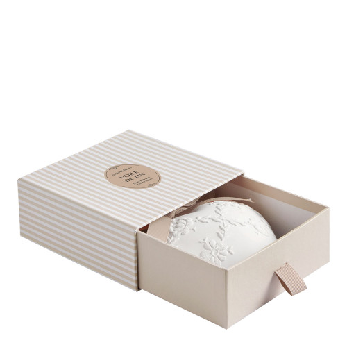 Décor parfumé Grand Cœur brodé - Voile de Lin