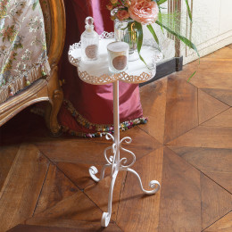 Plateau sur pied en métal - 32 x 67 cm