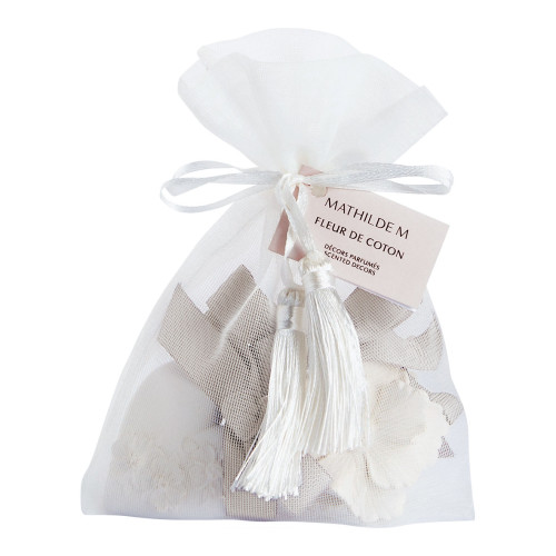 Pochon de 3 décors parfumés - Fleur de Coton