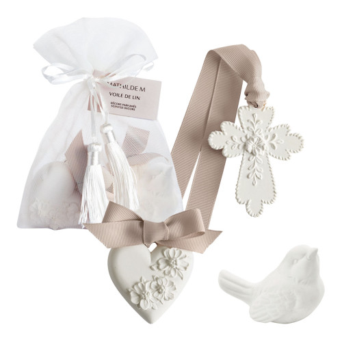 Sachet of 3 Scented Decorations - Voile de Lin