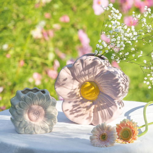 Decorative Rose Vase in Ceramic