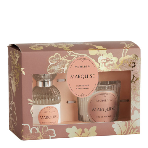Estuche de perfume de ambiente y vela perfumada Trésor de Fleurs - Marquise