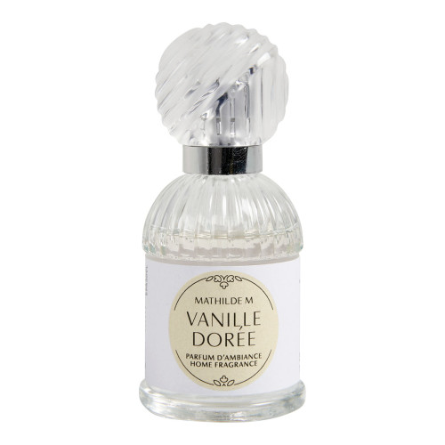 Coffret parfum d'ambiance et bougie parfumée Trésor de Fleurs - Vanille Dorée