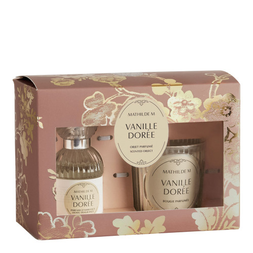 Trésor de Fleurs home fragrance and scented candle gift set - Vanille Dorée