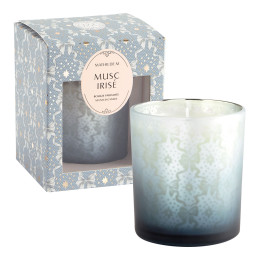 Bougie parfumée Rubans de Fête 160 g - Musc Irisé