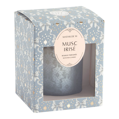 Bougie parfumée Rubans de Fête 160 g - Musc Irisé