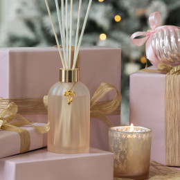 Bougie parfumée Rubans de Fête 160 g - Orange Cannelle