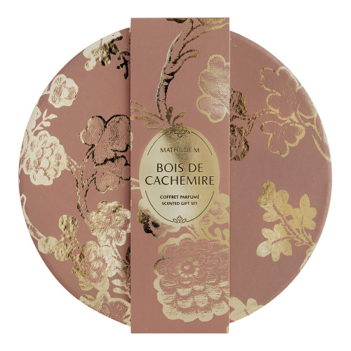 Cofanetto con diffusore di fragranza con fiocco e candela profumata Trésor de Fleurs - Bois de Cachemire