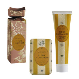 Cofanetto con balsamo mani e sapone Trésor de Fleurs - Fleur d'Oranger