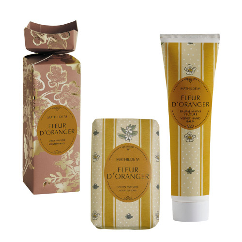 Cofanetto con balsamo mani e sapone Trésor de Fleurs - Fleur d'Oranger