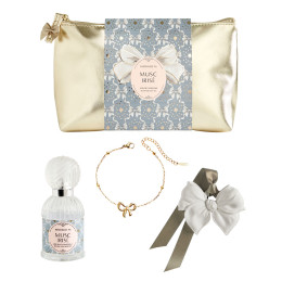 Estuche con perfume de ambiente, pulsera y decoración perfumada Rubans de Fête - Musc Irisé