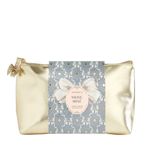 Pochette parfum d'ambiance, bracelet et décor parfumé Rubans de Fête - Musc Irisé