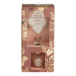 Cofanetto con diffusore di profumo e decorazione profumata Trésor de Fleurs - Bois de Cachemire