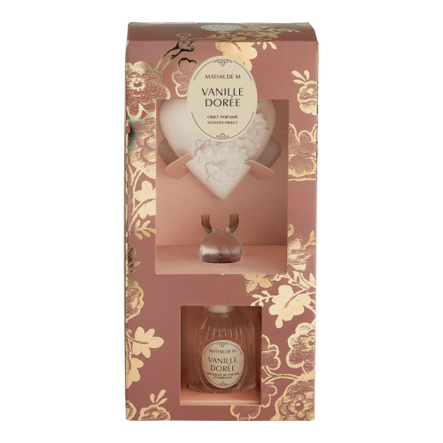 Estuche con difusor de perfume y adorno perfumado Trésor de Fleurs - Vanille Dorée