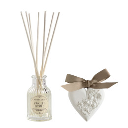 Coffret diffuseur de parfum et décor parfumé Trésor de Fleurs - Vanille Dorée